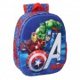 SAFTA AVENGERS MOCHILA 3D DE 8.64L - PORTABOTELLAS - TARJETA DE IDENTIFICACION PERSONAL - HOMBRERAS ACOLCHADAS - 27X33X10CM - RO