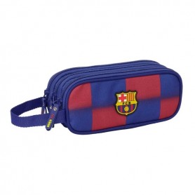 SAFTA F.C.BARCELONA ESTUCHE PORTATODO DE 1.25L - 3 COMPARTIMENTOS - ASA DE MANO - CIERRE DE CREMALLERA - 21X8.5X7CM - ROJO Y AZU