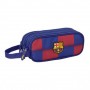 SAFTA F.C.BARCELONA ESTUCHE PORTATODO DE 1.25L - 3 COMPARTIMENTOS - ASA DE MANO - CIERRE DE CREMALLERA - 21X8.5X7CM - ROJO Y AZU
