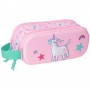 SAFTA UNICORNIO PORTATODO - CREMALLERA - ASA LATERAL - ROSA