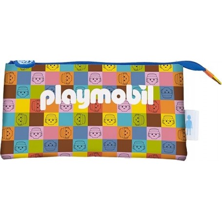 DOHE PLAYMOBIL UNITE AS ONE PORTATODO TRIPLE - CIERRE DOBLE CON CREMALLERA Y TIRADOR DE GOMA