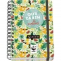DOHE WWF TROPIC AGENDA ESCOLAR 25/26 ESPIRAL WIRE’O A5 - SEMANA VISTA - PAPEL 80G/M2 - 4 HOJAS DE PEGATINAS - CUBIERTA DE CARTO