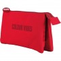DOHE COLOUR VIBES PORTATODO TRIPLE - CIERRE DOBLE CON CREMALLERA Y TIRADOR DE GOMA - ROJO