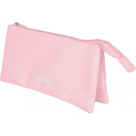 DOHE SERENITY PORTATODO TRIPLE - CIERRE DOBLE CON CREMALLERA Y TIRADOR DE GOMA - ROSA