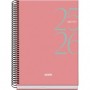 DOHE SYSTEM AGENDA ESCOLAR 25/26 ESPIRAL A5 - SEMANA VISTA - PAPEL 70G/M2 - CUBIERTA DE CARTON PLASTIFICADO - ROSA