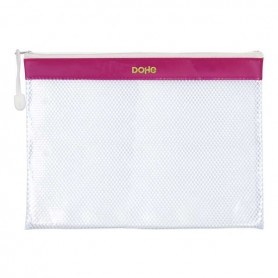 DOHE BOLSA CREMALLERA PVC - 32X24MM - IDEAL PARA DOCUMENTOS A4 - RESISTENTE Y DURADERA