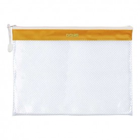 DOHE BOLSA CREMALLERA PVC - 32X24CM - IDEAL PARA DOCUMENTOS A4