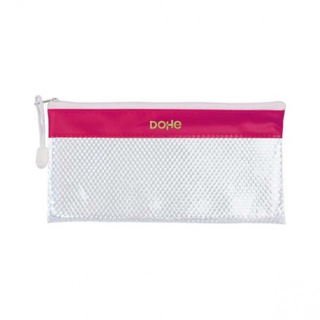 DOHE BOLSA APAISADA TAMAÑO 22X11CM - FABRICADA EN PVC - RESISTENTE AL AGUA - IDEAL PARA VIAJES - CIERRE DE CREMALLERA - BAND