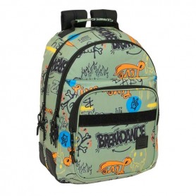 SAFTA GRAFFITI ZONE MOCHILA CON 2 COMPARTIMENTOS - ANTIROZADURAS - ADAPTABLE A CARRO - BOLSILLO FRONTAL - PORTABOTELLAS - TIRADO
