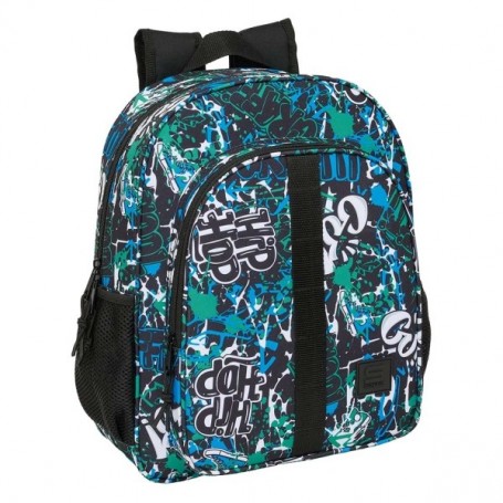 SAFTA GRAFFITI GO MOCHILA - ADAPTABLE A CARRO - BOLSILLOS LATERALES - DOBLE TIRADOR - HOMBRERAS ACOLCHADAS - ASA SUPERIOR - GRAN
