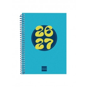 FINOCAM COOL AGENDA ESCOLAR 26/27 - SEMANA VISTA HORIZONTAL - FORMATO 8º - 120X164MM - TAPAS DE CARTON FORRADO - PAPEL DE 80G/M