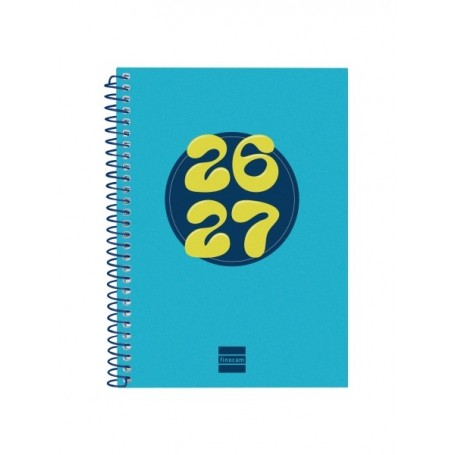 FINOCAM COOL AGENDA ESCOLAR 26/27 - SEMANA VISTA HORIZONTAL - FORMATO 8º - 120X164MM - TAPAS DE CARTON FORRADO - PAPEL DE 80G/M