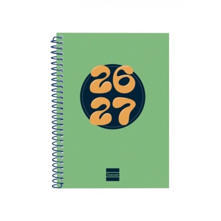FINOCAM COOL AGENDA ESCOLAR 26/27 - SEMANA VISTA HORIZONTAL - FORMATO 8º - 120X164MM - TAPAS DE CARTON FORRADO - PAPEL DE 80G/M