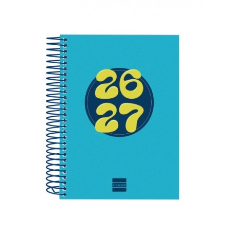 FINOCAM COOL AGENDA ESCOLAR 26/27 - 1 DIA POR PAGINA - FORMATO 8º - 120X164MM - TAPAS DE CARTON FORRADO - PAPEL DE 80G/M2 - ESP