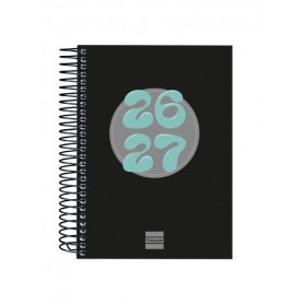 FINOCAM COOL AGENDA ESCOLAR 26/27 - 1 DIA POR PAGINA - FORMATO 8º - 120X164MM - TAPAS DE CARTON FORRADO - PAPEL DE 80G/M2 - ESP