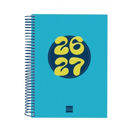 FINOCAM COOL AGENDA ESCOLAR 26/27 - 1 DIA POR PAGINA - FORMATO 4º - 155X212MM - TAPAS DE CARTON FORRADO - PAPEL DE 80G/M2 - ESP