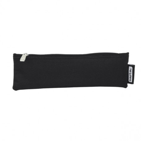 SAFTA PORTATODO - CREMALLERA - 200X60MM - NEGRO