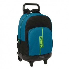 SAFTA MUNICH LAND MOCHILA CON CARRO - EXTRAIBLE - BOLSILLO FRONTAL - PORTABOTELLAS - TIRADOR DOBLE - HOMBRERAS ACOLCHADAS - ASA 