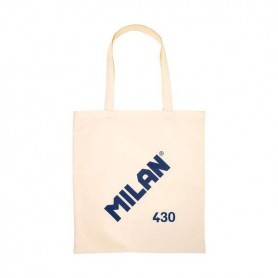 MILAN COLECCION 430 TOTE BAG BOLSA DE TELA - TAMAÑO  50X38X41CM - ASA LARGA 27CM - TEJIDO 'RIPSTOP' - BEIGE