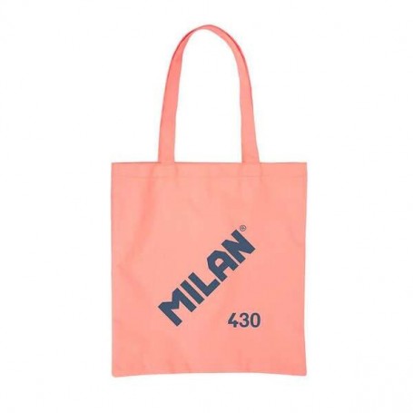 MILAN COLECCION 430 TOTE BAG BOLSA DE TELA - TAMAÑO  50X38X41CM - ASA LARGA 27CM - TEJIDO 'RIPSTOP' - ROSA
