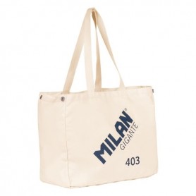 MILAN GIGANTE 403 SERIE 1918 TOTE BAG BOLSA DE TELA - TAMAÑO 51X40.5X21.5CM - CAPACIDAD 40L - BEIGE