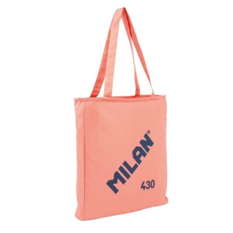 MILAN COLECCION 430 BOLSO SHOPPER 7.5L - TAMAÑO 38X36X6,5CM - ASA LARGA 27CM - TEJIDO 'RIPSTOP' - ROSA