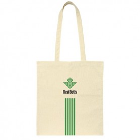 SAFTA REAL BETIS BALOMPIE TOTE BAG BOLSA DE TELA - ASAS DE MANO - BEIGE
