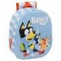 SAFTA BLUEY MOCHILA 3D - LUCES LED INTEGRADAS - BOLSILLO LATERAL - HOMBRERAS ACOLCHADAS - ASA SUPERIOR - 27X10X33CM - AZUL
