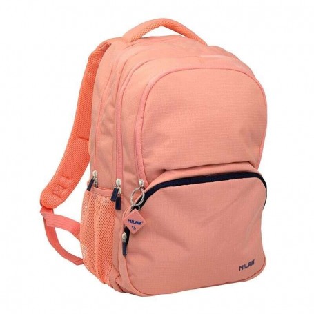 MILAN SERIE 1918 MOCHILA ESCOLAR 25L - 3 BOLSILLOS DELANTEROS + 2 BOLSILLOS LATERALES - ASAS REGULABLES Y ACOLCHADAS - TAMAÑ