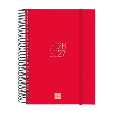 FINOCAM ESPIR AGENDA ESCOLAR 26/27 - 1 DIA POR PAGINA - FORMATO E10 - 155X212MM - TAPAS DE POLIPROPILENO - PAPEL DE 70G/M2 - ESP