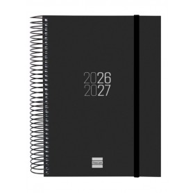 FINOCAM ESPIR AGENDA ESCOLAR 26/27 - 1 DIA POR PAGINA - FORMATO E10 - 155X212MM - TAPAS DE POLIPROPILENO - PAPEL DE 70G/M2 - ESP