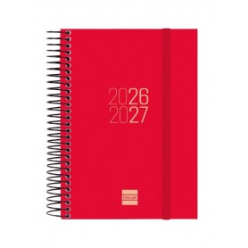 FINOCAM ESPIR AGENDA ESCOLAR 26/27 - 1 DIA POR PAGINA - FORMATO E8 - 120X171MM - TAPAS DE POLIPROPILENO - PAPEL DE 70G/M2 - ESPI