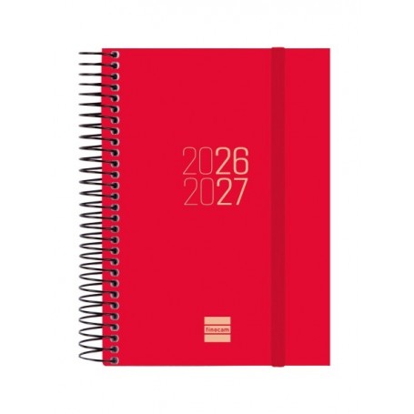 FINOCAM ESPIR AGENDA ESCOLAR 26/27 - 1 DIA POR PAGINA - FORMATO E8 - 120X171MM - TAPAS DE POLIPROPILENO - PAPEL DE 70G/M2 - ESPI