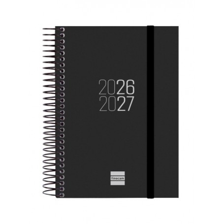 FINOCAM ESPIR AGENDA ESCOLAR 26/27 - 1 DIA POR PAGINA - FORMATO E8 - 120X171MM - TAPAS DE POLIPROPILENO - PAPEL DE 70G/M2 - ESPI