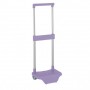 SAFTA CARRO PORTAMOCHILAS - SUJECION UNIVERSAL - MATERIAL RESISTENTE - MODELO PATENTADO - 26X10X34CM - VIOLETA