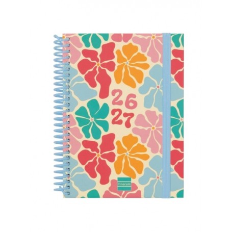 FINOCAM DIVA AGENDA ESCOLAR 26/27 - SEMANA VISTA HORIZONTAL - FORMATO 8º - 120X164MM - TAPAS DE CARTON FORRADO - PAPEL DE 80G/M