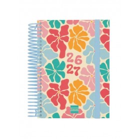 FINOCAM DIVA AGENDA ESCOLAR 26/27 - 1 DIA POR PAGINA - FORMATO 8º - 120X164MM - TAPAS DE CARTON FORRADO - PAPEL DE 80G/M2 - ESP