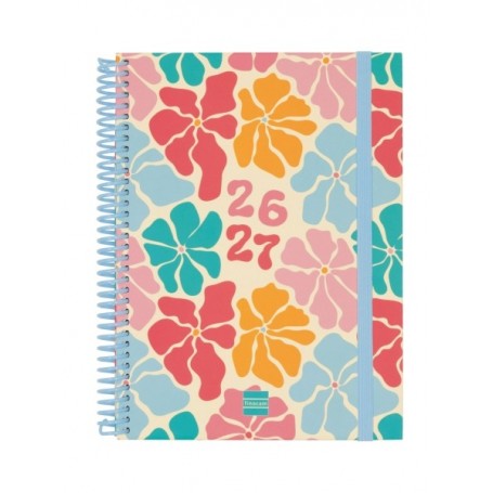 FINOCAM DIVA AGENDA ESCOLAR 26/27 - SEMANA VISTA HORIZONTAL - FORMATO 4º - 155X212MM - TAPAS DE CARTON FORRADO - PAPEL DE 80G/M