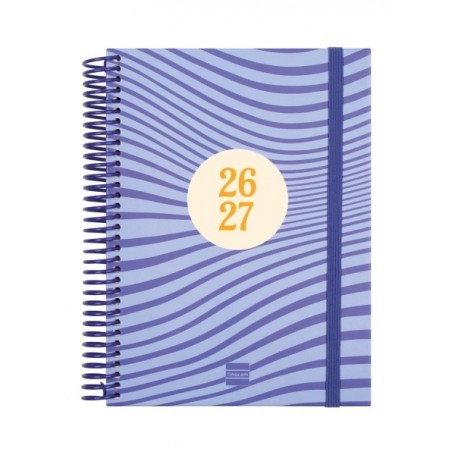 FINOCAM DIVA AGENDA ESCOLAR 26/27 - 1 DIA POR PAGINA - FORMATO 4º - 155X212MM - TAPAS DE CARTON FORRADO - PAPEL DE 80G/M2 - ESP