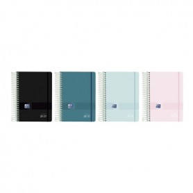 OXFORD LIVE AND GO AGENDA ESCOLAR CON ESPIRAL - CASTELLANO - TAPA DE PLASTICO - FORMATO OCTAVO - DIA PAGINA - COLORES SURTIDOS