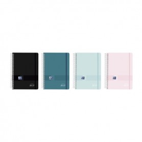 OXFORD LIVE AND GO AGENDA ESCOLAR CON ESPIRAL - CASTELLANO - TAPA DE PLASTICO - FORMATO OCTAVO - SEMANA VISTA - COLORES SURTIDOS