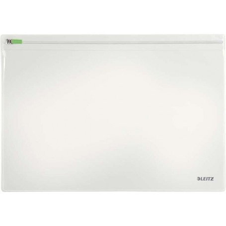 LEITZ TRAVELLER PACK DE 2 FUNDAS MULTIUSOS TRANSPARENTES - TAMAÑO 230X1X330MM - CIERRE DE CREMALLERA