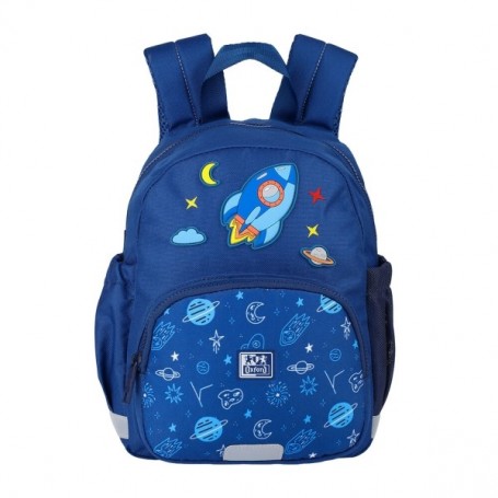 OXFORD SPACE MOCHILA INFANTIL 8.5L - 2 BOLSILLOS LATERALES CON GOMA ESLASTICA - ESPALDA ACOLCHADA ERGONOMICA - ELEMENTOS REFLECT