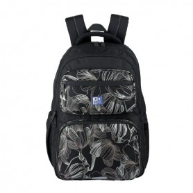 OXFORD DREAM TECH FLORAL PRINT MOCHILA ESCOLAR 25L - 2 COMPARTIMENTOS Y 10 BOLSILLOS - ESPALDA ERGONOMICA TRANSPIRABLE - ASAS AC