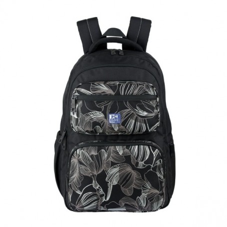 OXFORD DREAM TECH FLORAL PRINT MOCHILA ESCOLAR 25L - 2 COMPARTIMENTOS Y 10 BOLSILLOS - ESPALDA ERGONOMICA TRANSPIRABLE - ASAS AC