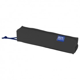 OXFORD KANGOO LIVE AND GO ESTUCHE CUADRADO COMPACTO - GOMA ELASTICA PARA CUADERNOS - 22X4X4CM - NEGRO