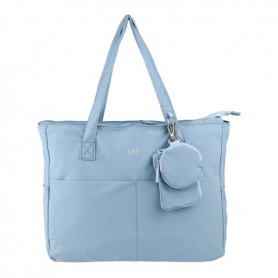 OXFORD ENDLESS TOTE BAG 14L - AMPLIO COMPARTIMENTO - 9 BOLSILLOS - INCLUYE NECESER INTERIOR, MONEDERO Y TARJETERO - AZUL