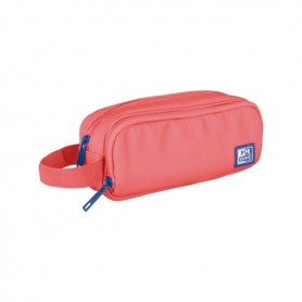 OXFORD B-SMART ESTUCHE PORTATODO - 3 COMPARTIMENTOS - ASA LATERAL - FABRICADO EN MATERIAL RECICLADO - SANDIA