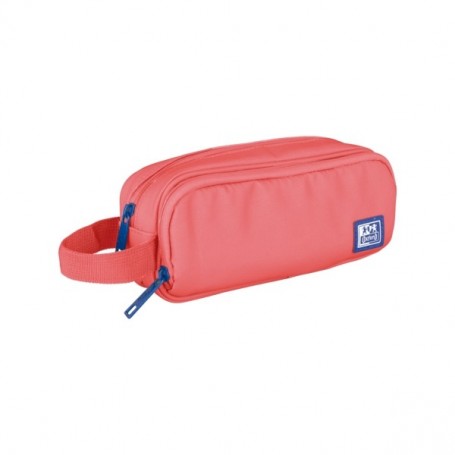 OXFORD B-SMART ESTUCHE PORTATODO - 3 COMPARTIMENTOS - ASA LATERAL - FABRICADO EN MATERIAL RECICLADO - SANDIA
