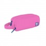 OXFORD B-SMART ESTUCHE PORTATODO - 3 COMPARTIMENTOS - ASA LATERAL - FABRICADO EN MATERIAL RECICLADO - ROSA